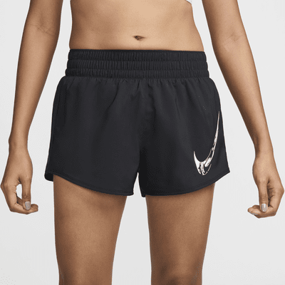 กางเกงขาสั้นเอวปานกลางมีซับในผู้หญิง Dri-FIT Nike One