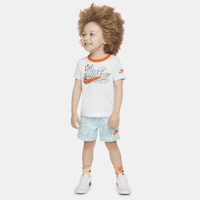 Nike Sportswear Create Your Own Adventure Little Kids' T-Shirt and Shorts Set. Nike.com