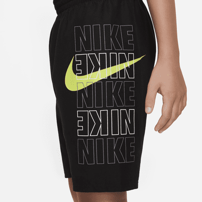 Shorts de vóleibol con tiro de 20 cm para niños talla grande Nike Block Logo