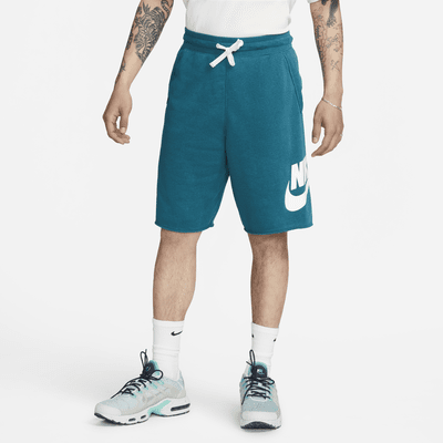 Nike club cheap fleece shorts blue