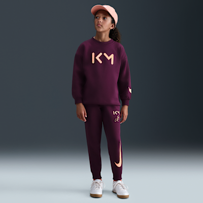 Maglia a girocollo oversize Nike Football Kylian Mbappé Club Fleece – Ragazza