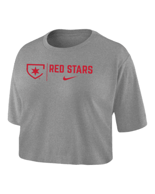 Женская футболка Chicago Red Stars Nike Dri-FIT Soccer Cropped