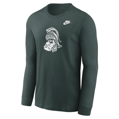 Michigan State Spartans Legacy Primary Logo Men's Nike College Long-Sleeve T-Shirt