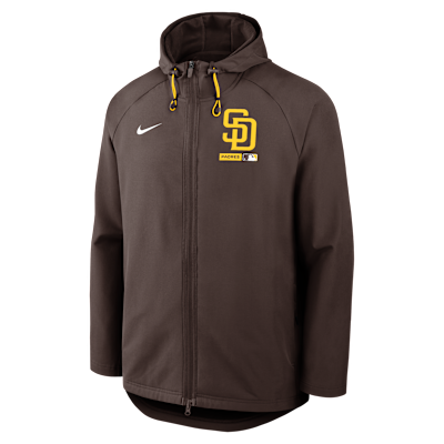 San Diego Padres Authentic Collection Men's Nike Therma-FIT MLB Full-Zip Hooded Jacket