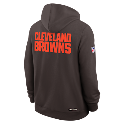 Cleveland Browns Initial Home Sideline Men's Nike Dri-FIT NFL Pullover Hoodie