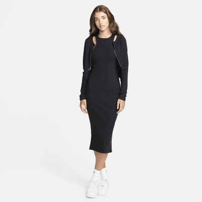 Robe mi-longue slim sans manches Nike Sportswear Chill Rib pour femme