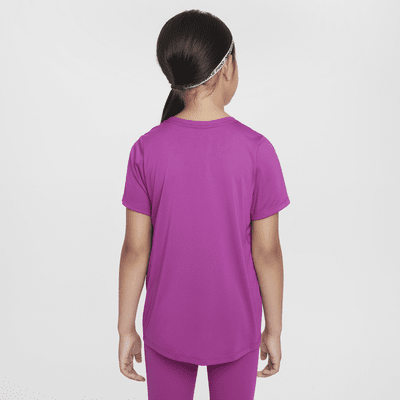 Nike One Fitted Big Kids' (Girls') Dri-FIT Short-Sleeve Top