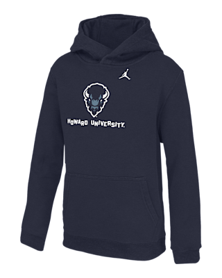 Детское худи Howard University Club Fleece Big Kids' Nike College Hoodie