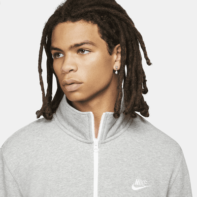 Sudadera con gorro de medio cierre e interior cepillado para hombre Nike Sportswear Club 