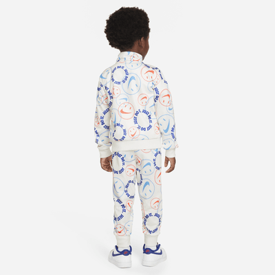 Conjunto de entrenamiento infantil Nike Smiley Swoosh Printed Tricot Set