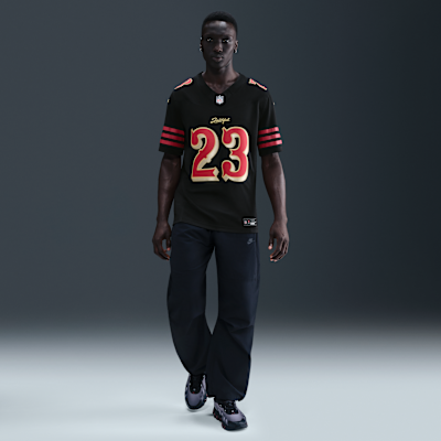 Jersey Nike Dri-FIT de la NFL Limited para hombre Christian McCaffrey San Francisco 49ers Rivalries Collection