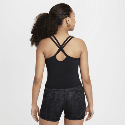 Nike One Fitted Dri-FIT singlet til store barn (jente)