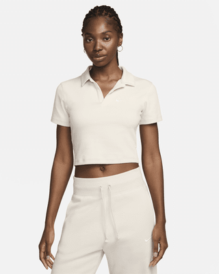 Женские шорты Nike Sportswear Essential Short-Sleeve Polo Top