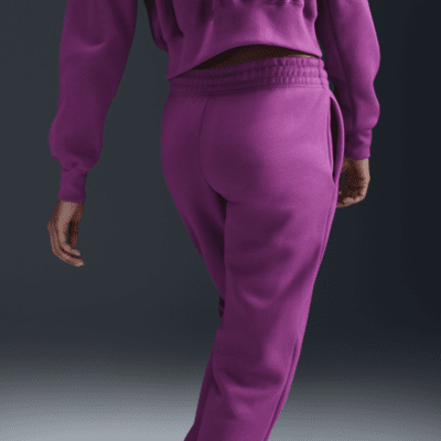 Nike Sportswear Phoenix Fleece-sweatpants med mellemhøj talje til kvinder