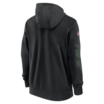 New York Jets Sideline Team Issue Club Men's Nike NFL Pullover Hoodie