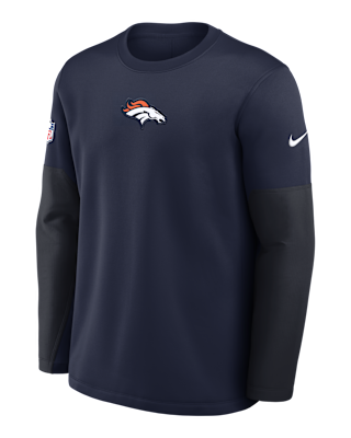 Мужская футболка Denver Broncos Scripted To Win Sideline Coach Nike Therma-FIT NFL Long-Sleeve