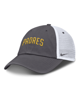 Мужские  San Diego Padres Wordmark Club Nike MLB Trucker Adjustable Hat