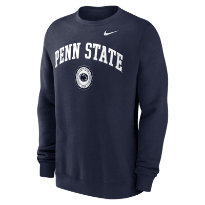 Penn State Nittany Lions Arched Seal Men's Nike College Pullover Crew