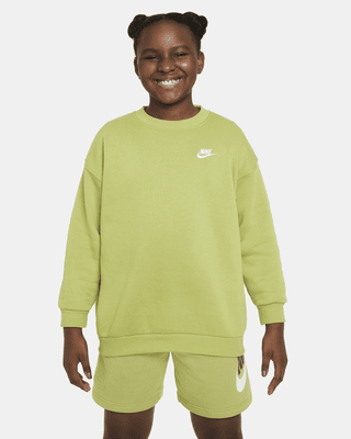 Подростковый свитшот Nike Sportswear Club Fleece Big Kids' (Girls') Oversized (Extended Size)