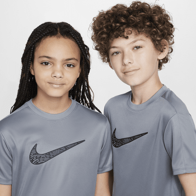 Kortærmet Nike Trophy23 Dri-FIT-trøje til større børn