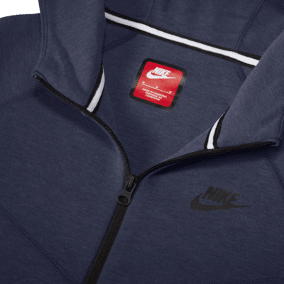 Sudadera con gorro de cierre completo para niño talla grande Nike Sportswear Tech Fleece