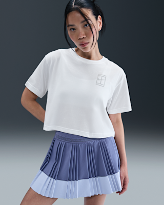 Женская футболка Nike Slam Dri-FIT Short-Sleeve Cropped Tennis для тенниса