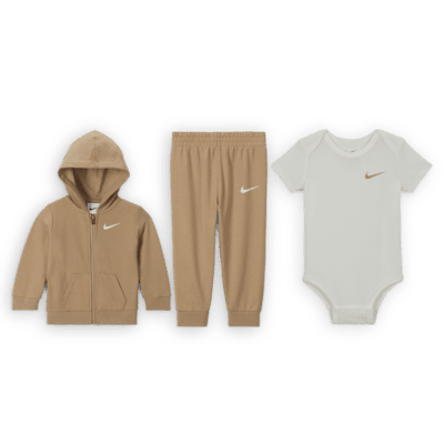 Nike Baby (0-9M) 3-Piece Bodysuit Set