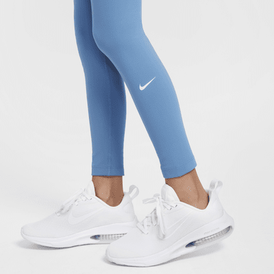 Leggings Nike One Dri-FIT med hög midja för ungdom (tjejer)