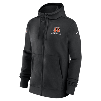 Cincinnati Bengals Sideline Club Men's Nike NFL Full-Zip Hoodie