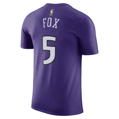 De'Aaron Fox Sacramento Kings Essential Hardwood Classics Men's Nike NBA T-Shirt