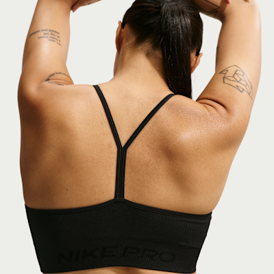 Brassière de sport rembourrée à maintien léger Nike Pro Seamless pour femme