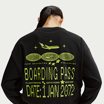 나이키 스포츠웨어 여성 오버사이즈 긴팔 티셔츠