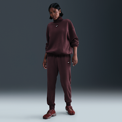 Nike Sportswear Phoenix Plush Women's Cozy Fleece Oversized Mock-Neck Top