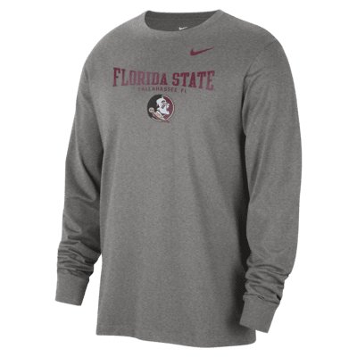 Florida State Men's Nike College Crew-Neck Long-Sleeve T-Shirt