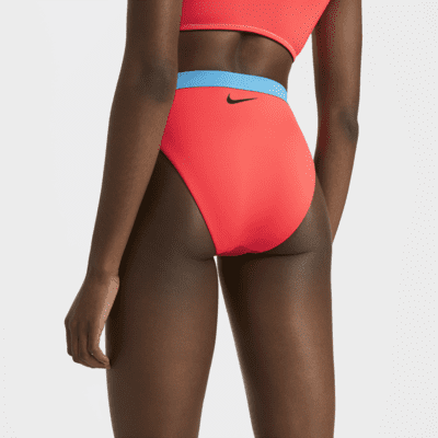 Prenda para la parte inferior de natación de cintura alta con bloques de color para mujer Nike