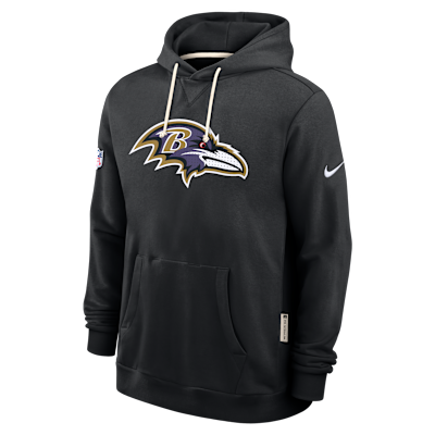 Sudadera con gorro sin cierre Nike Dri-FIT de la NFL para hombre Baltimore Ravens Initial Home Sideline