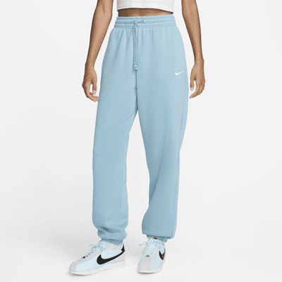 Calças de fato de treino folgadas de cintura subida Nike Sportswear Phoenix Fleece para mulher