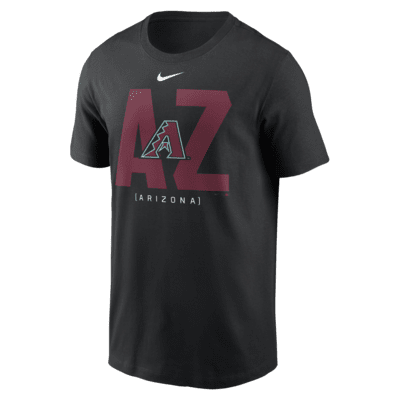 Playera Nike de la MLB para hombre Arizona Diamondbacks Team Scoreboard