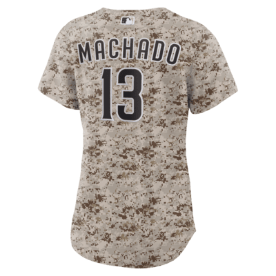 Jersey Nike de la MLB Replica para mujer Manny Machado San Diego Padres USMC