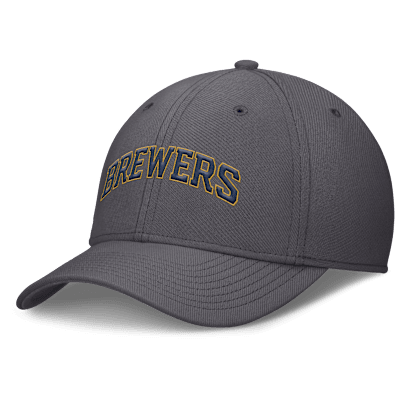 Gorra Nike Dri-FIT de la MLB para hombre Milwaukee Brewers Swoosh