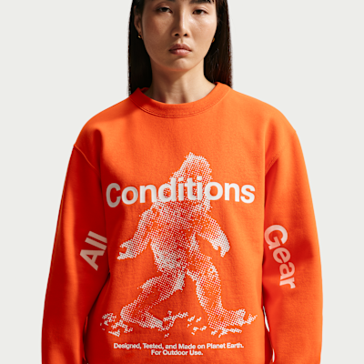 Nike ACG "Tuff Fleece" Men's Therma-FIT Pullover Crew-Neck Sweatshirt