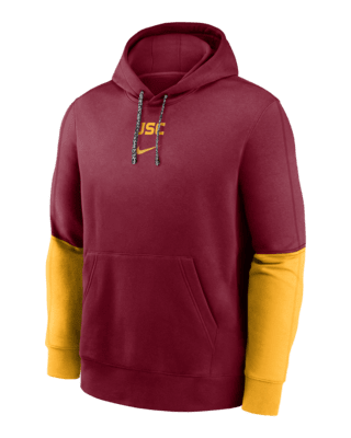 Мужское худи USC Trojans Sideline Team Issue Club Nike College Pullover Hoodie