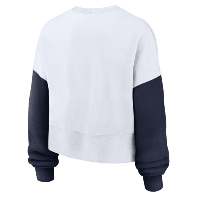 Sudadera de cuello redondo sin cierre universitaria Nike para mujer West Virginia Mountaineers Primetime