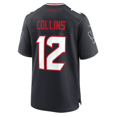 Jersey de fútbol americano Nike de la NFL Game para hombre Nico Collins Houston Texans