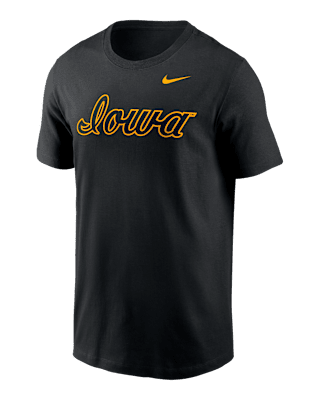 Мужская футболка Iowa Hawkeyes Baseball Wordmark Nike College