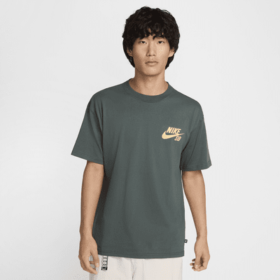 เสื้อยืดสเก็ตบอร์ดมีโลโก้ Nike SB