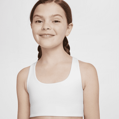 Bra dal design allungato Nike One – Ragazza