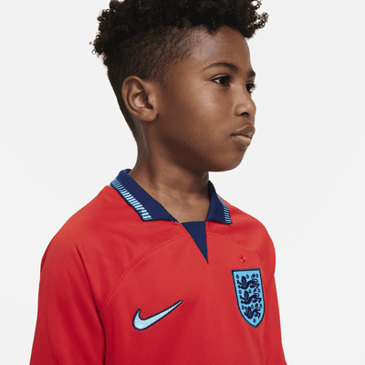 England 2022/23 Stadium Away Big Kids' Nike Dri-FIT Soccer Jersey. Nike.com