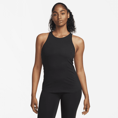 Buy Nike Yoga Luxe Crop Tank In Brown - Redstone At 46% Off