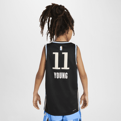 Trae Young Atlanta Hawks 2023/24 City Edition Older Kids' Nike Dri-FIT NBA Swingman Jersey